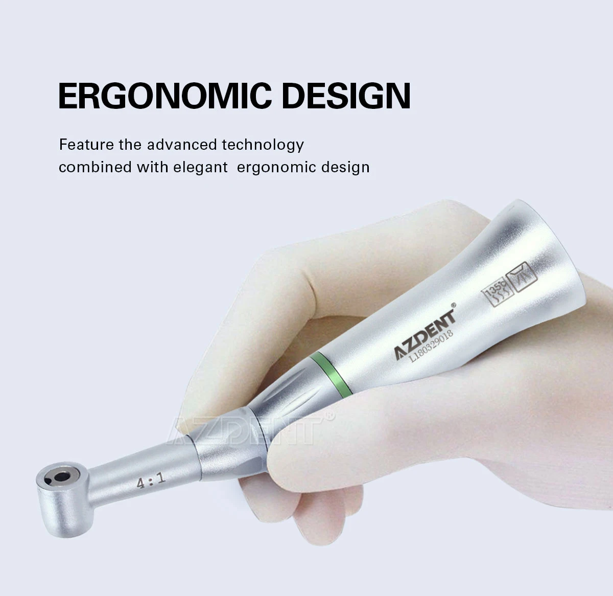 AZDENT Dental 4:1 Reduktions-Interproximal-Stripping-Winkelstück mit 40HD-Stripping-Niedriggeschwindigkeits-Handstück Zahnmedizinisches Instrument – Detail 4