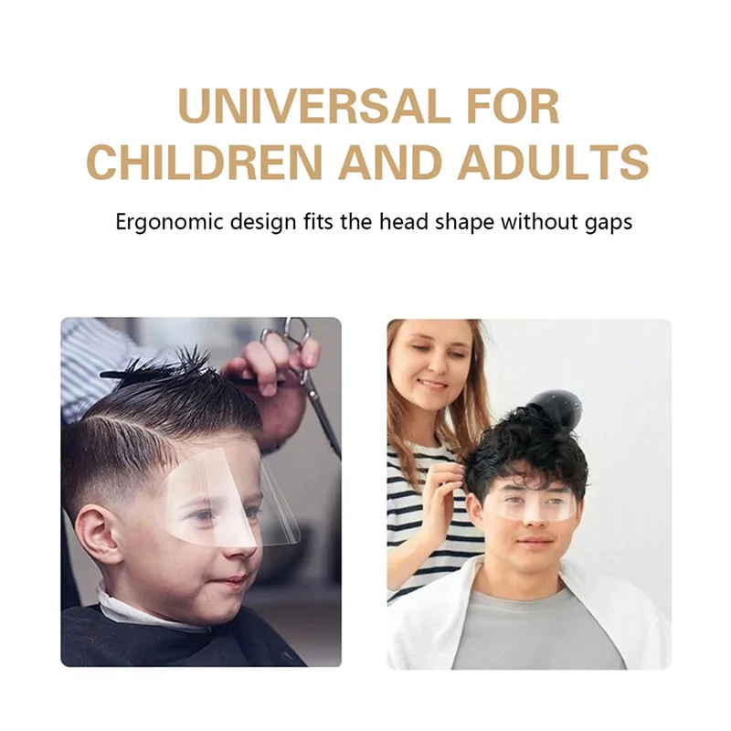 【RECOMENDAR】100Pcs Eye Protection Hairdressing Mask Isolate Haircut Tool Face Protecting Forehead Mask Face Shield Disposable