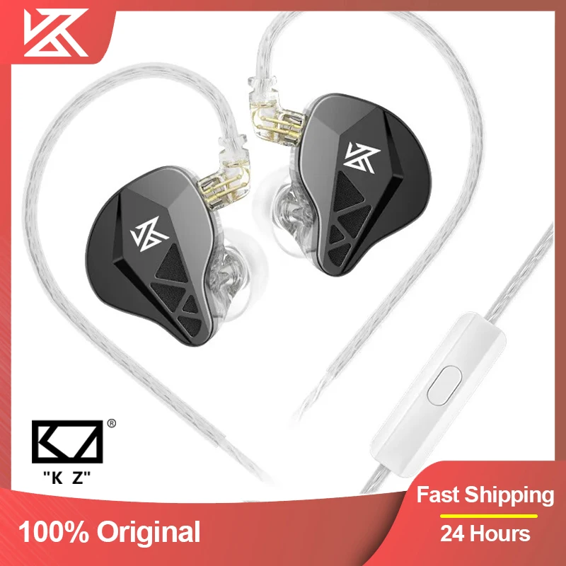 

New KZ EDXS Headset Bass Earplugs 3.5mm In-Ear Monitoring Earphone Sports Noise Canceling Earbuds HIFI Music HeadphonesZVX D-Fi