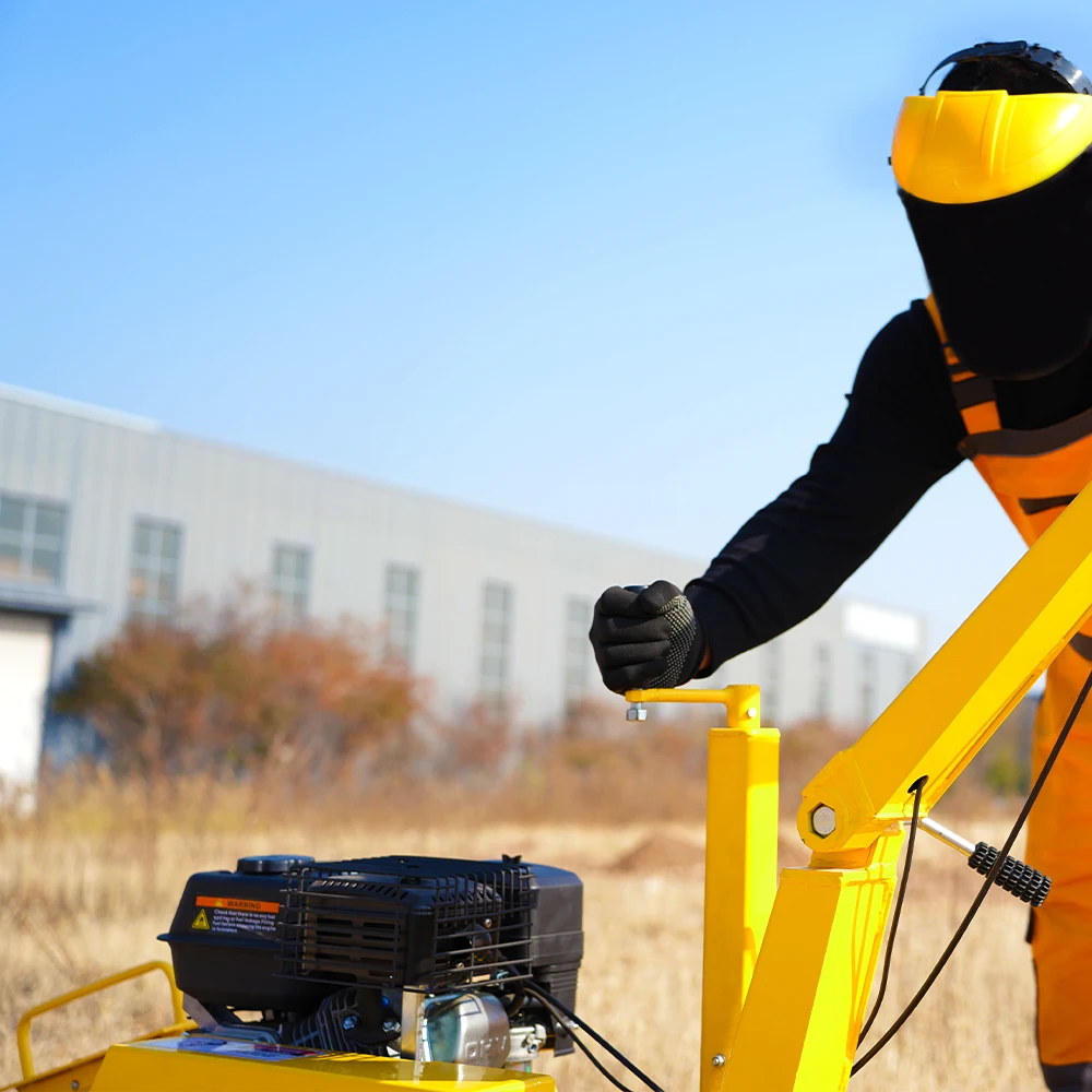 e مع Ducar /Lifan /Loncin 7hp EngineSmall Trench Digger Mini Cable Chain Mini Trencher Machin