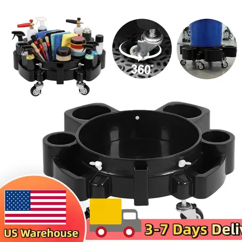 

Тележка-подставка для ведер на колесах: система легкого перемещения для мытья, полировки и воскования автомобилей