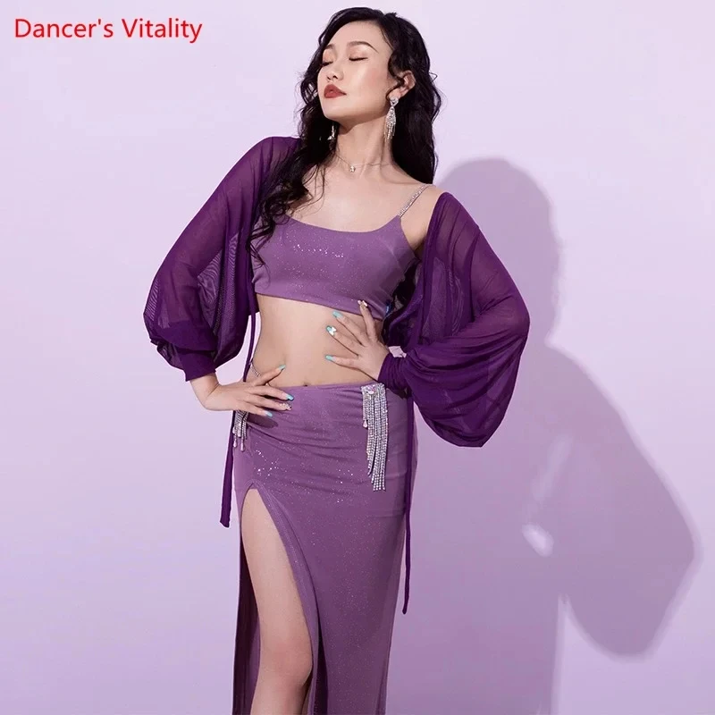 Girl\'s Belly Dance Costume coat Elegant Sleeves Top for Women Bellydancing Outfit Proffesional Bellydance Clothing