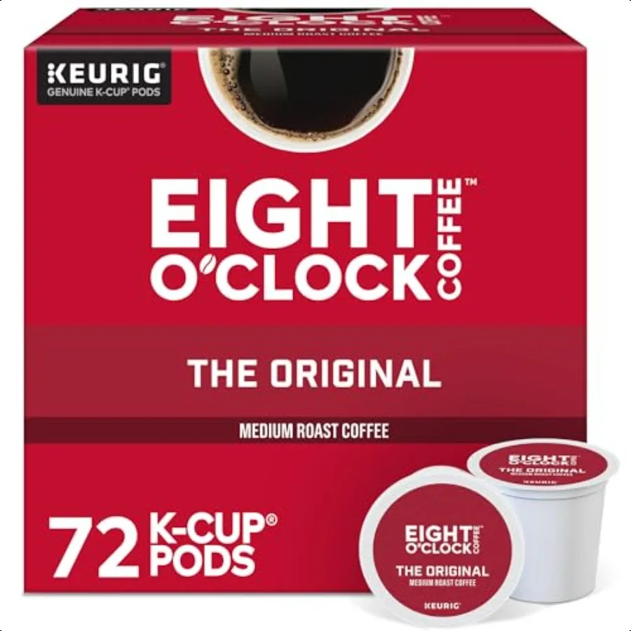 

Eight O'Clock Coffee The Original Keurig Single Serve KCup Pods Medium Roast 72 Count 6 Packs of 12