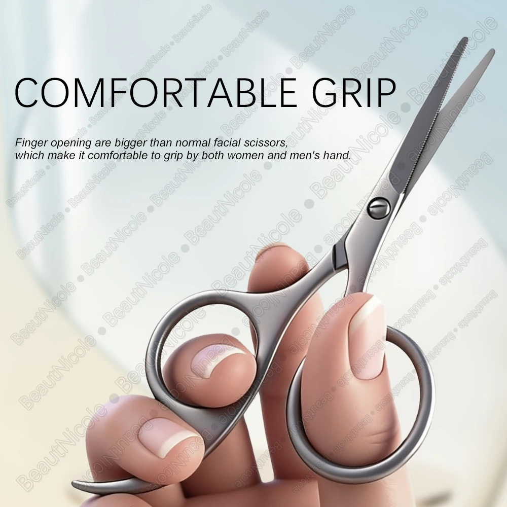 1Pcs Nose Hair Scissors Beauty Scissors Makeup Tool Facial Hair Remover Round Tip Small Grooming Scissors Trimming Eyebrow
