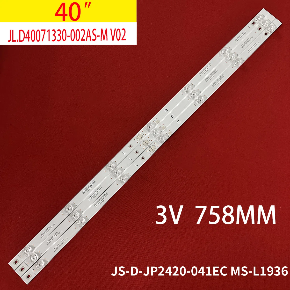 

LED strip JL.D40071330-002AS-M_V02 LB-C400U17-E5F-S-G71-JF1 for Philco Ptv40e60sn Ptv40e60 PTV40G50 Ptv40g50sns FLTV-40C100T