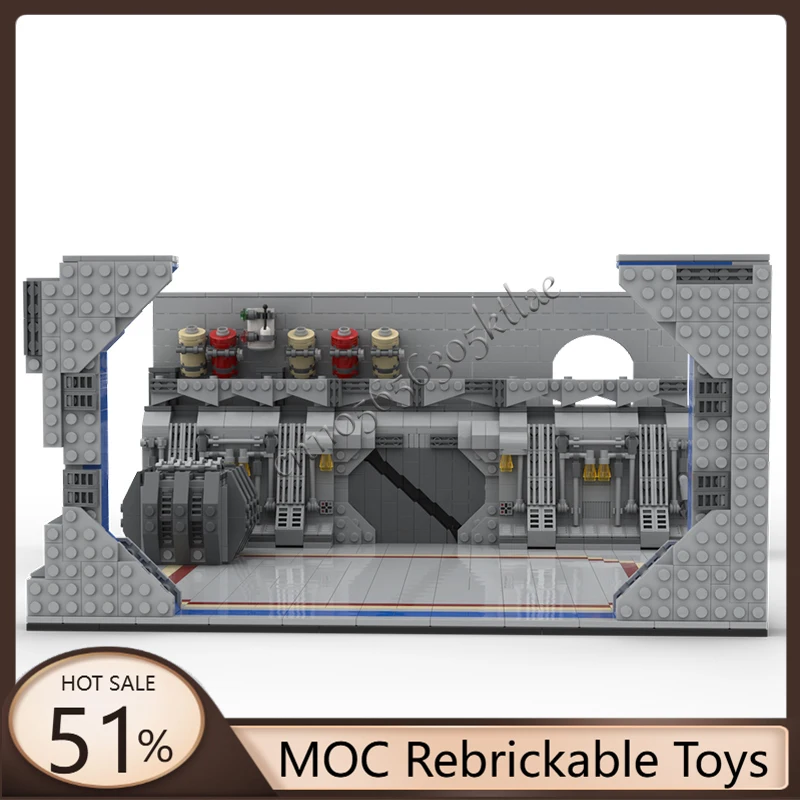 

1384PCS Star Battle Movie MOC Expedit Venator Class Interceptor Hangar Model DIY Creative Ideas ChildToy Assembly Puzzle Gifts