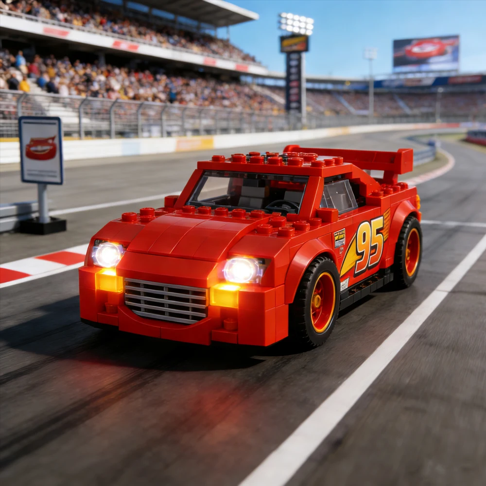 

Lighting Set For LEGO Lightning McQueen Speed Car 77255 Not Include Building Block (Only Led Light Kit)