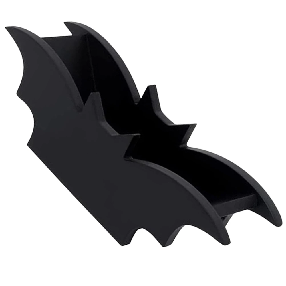 

Bat Shaped Wooden Storage Box Gothic Style Household Desktop Organizer Halloween Decoration Jewelry Makeup Container