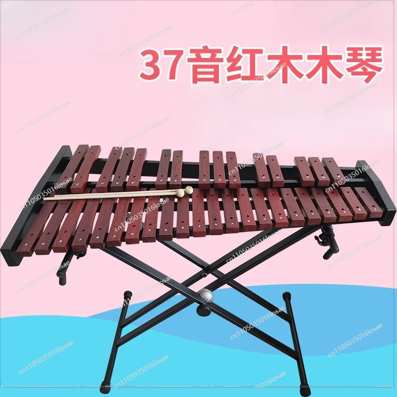 For 37 Tones Mahogany Xylophone Percussion Instrument Teaching Education Xylophone Playing Xylophone Wood Percussion XL337A