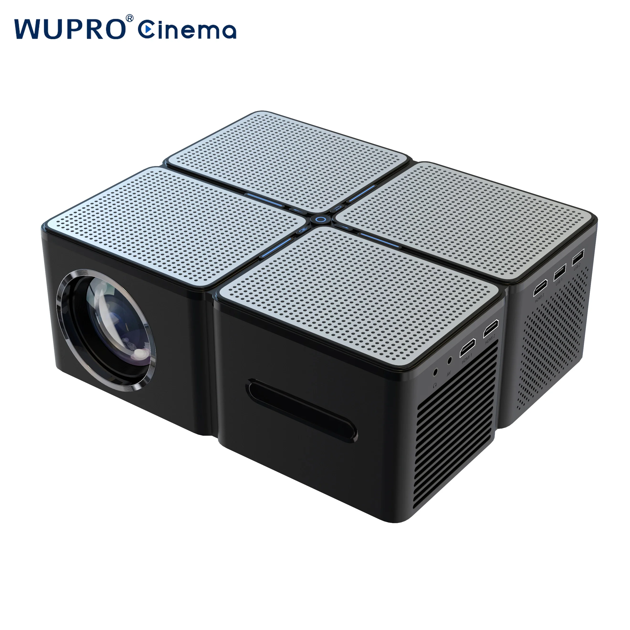 

Unique Design OEM Wupro 508A Smart Android 9 Beamer 400 ANSI Lumens Portable Room Projectors 1080P 4K Support LED LCD Projector