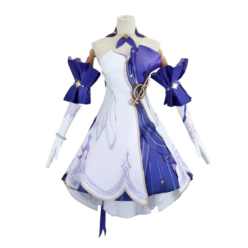 Anime Game Honkai: Star Rail Cosplay Costume Clothes Wig Uniform Cosplay Robin Penacony Singer Halloween Party Woman Dress