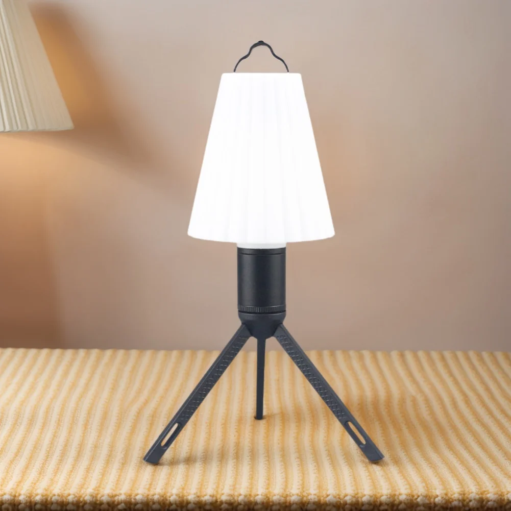 Lamp Bracket Multifunctional Outdoor Lantern Tripod Base Camping Lantern Tripod Stand for Camera Video Light Smartphone