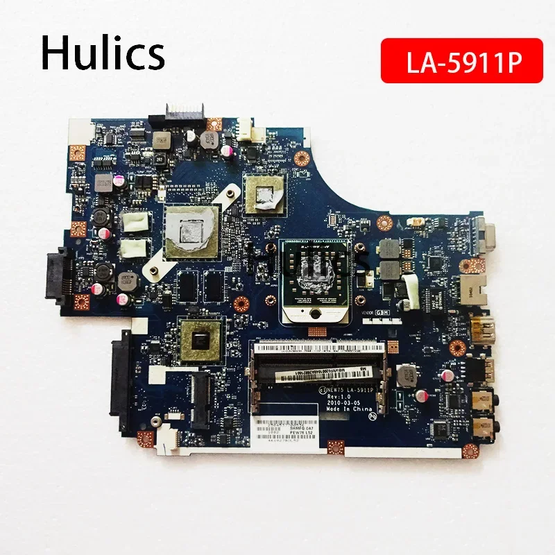 Hulics Used Laptop Motherboard For Acer ASPIRE 5551G 5552G MBR4302001  LA-5911P Mainboard DDR3 Main Board