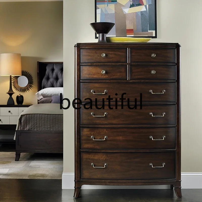 X  Mahogany drawers, villa luxury 8 chest of drawers, bedroom storage, storage chest of drawers