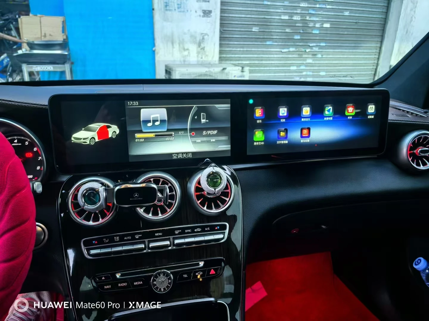 Upgraded Interactive 12.3”dual Screen For Mercedes Benz A Class Cla Gla X156 2013-2018 Android 13.0 Car Gps Multimedia Carplay