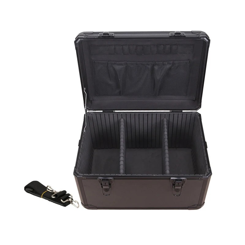 Portable Toolbox Aluminum Tool Box Safety Equipment Instrument Box Storage Tool Case Outdoor Suitcase Impact Resistant Case