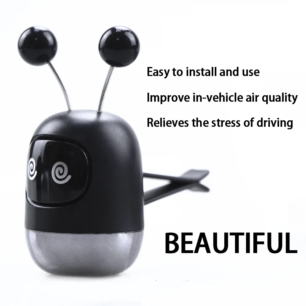 Robot Fragrance Car Air Vent Scent Aromatherapy Auto Air Outlet Perfume Long-lasting Fragrance Clip Diffuser Car Accessories