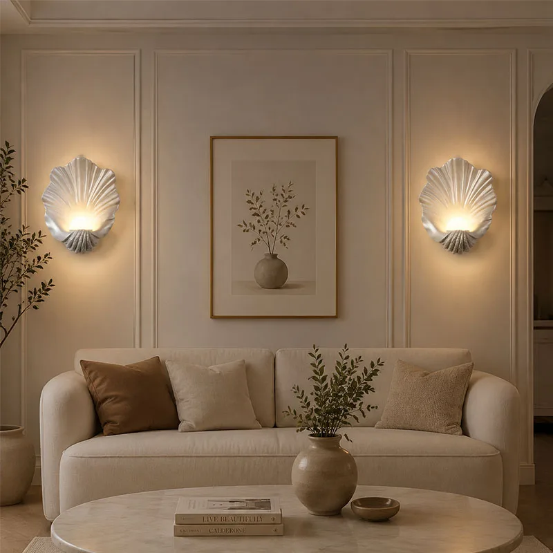 Vintage Resin Wall Lamp Multicolored Wireless Charging Wall Light Living Room Bedroom Entryway Hallway LED Sconce Home Decor