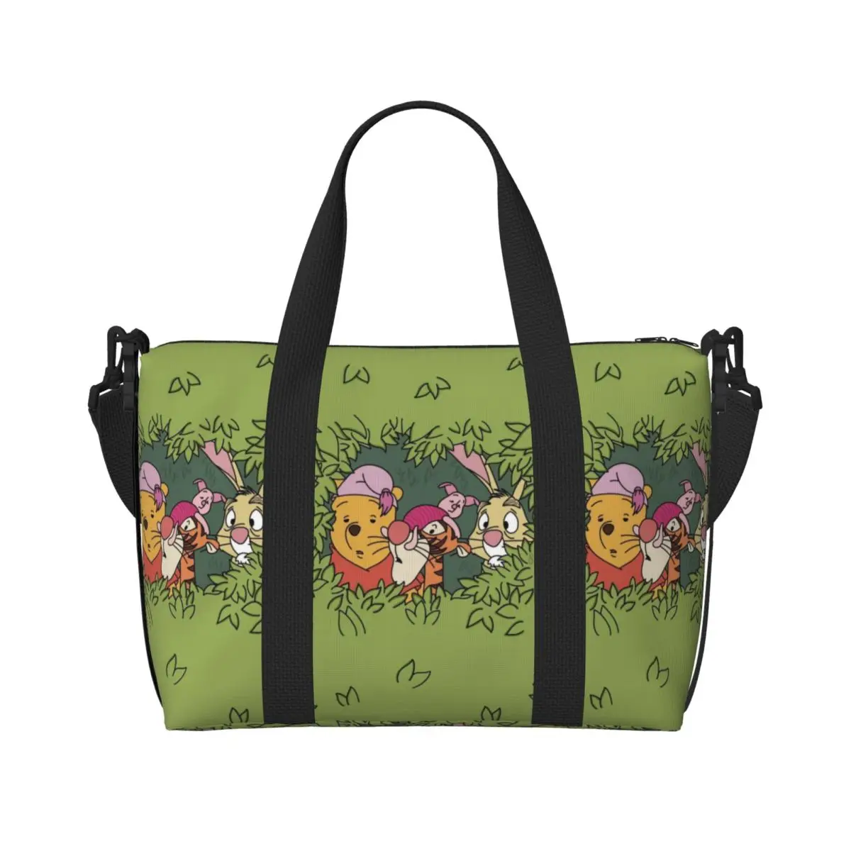 

Пляжная сумка-тоут Custom P-Piglets Anime Big Movie для женщин с большим отделением, для спортзала и путешествий