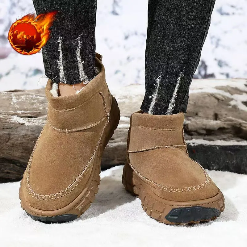 2026 الشتاء كسب الوزن الرجال سميكة مبطن الثلوج الأحذية لتعزيز الدفء المضادة للانزلاق مريحة لباس غير رسمي أحذية قطنية 40-46 #6