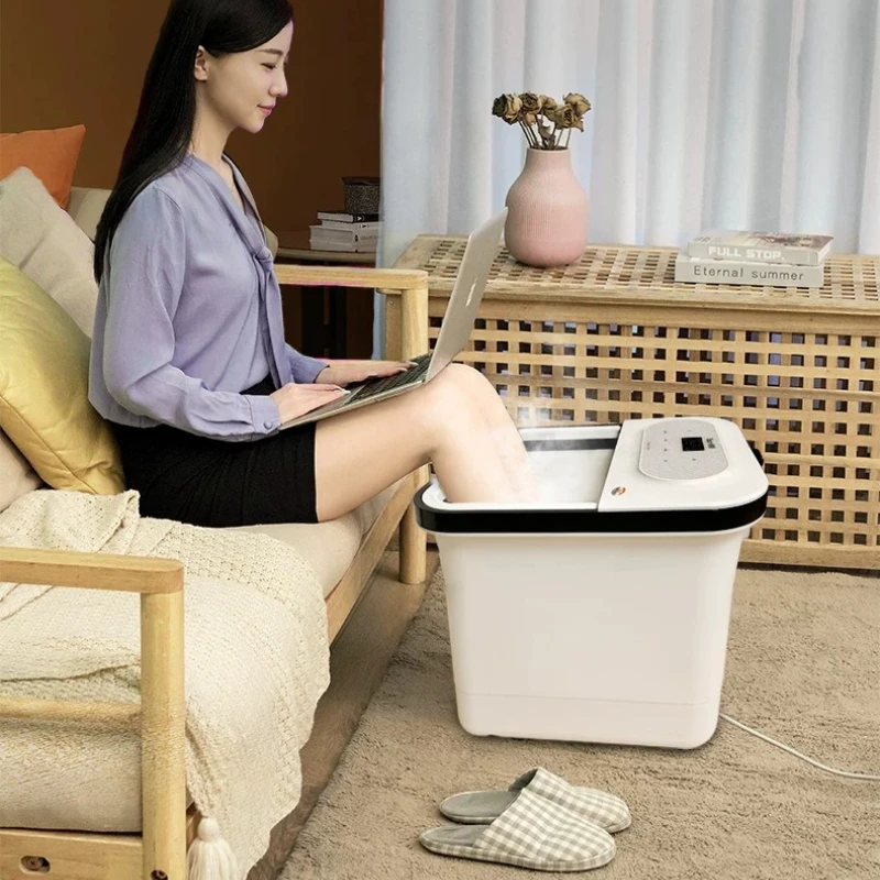 Electric Foot Bath Massage with Heating Constant Temperature Automatic Fumigation Footbath Machine Shower Foot Spas and Baths