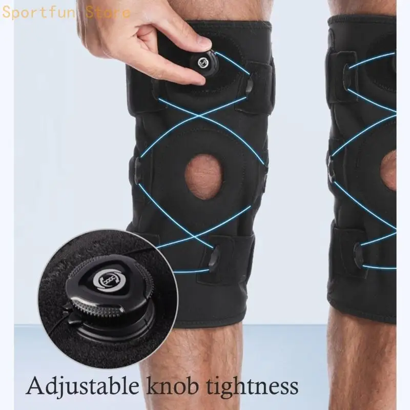 Rotating Dials Knee Support Stabilizers Breathable Neoprene For Sports Injury Prevention & Recovery X7JD