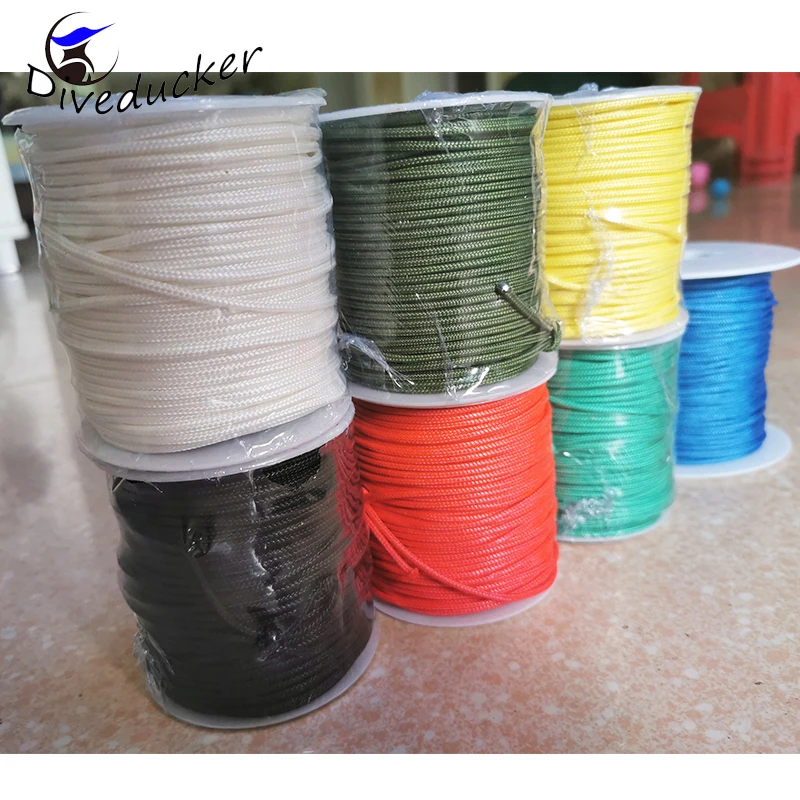 2mm Fishing Line 20 meters 16 Strands Spearfishing Speargun Wishbone Line Round PE Speargun Line fishing l