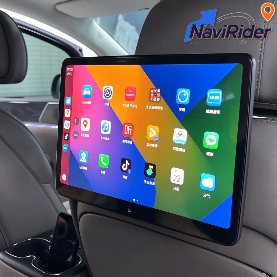 14inch Car Rear Seat Entertainment Screen Headest For Toyota BZ7 For Toyota Camry Bluetooth WIFI Android Auto Multimedia Carplay