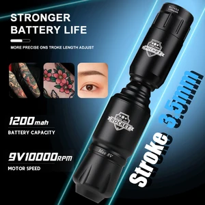 Tattoo Pen Wireless Rotary Kit, komplette Mini -Raketenmaschine, Energienadeln, dauerhaftes Make -up, 20 PCs 6 Hauptverkäufe Permanentmaschine - №1