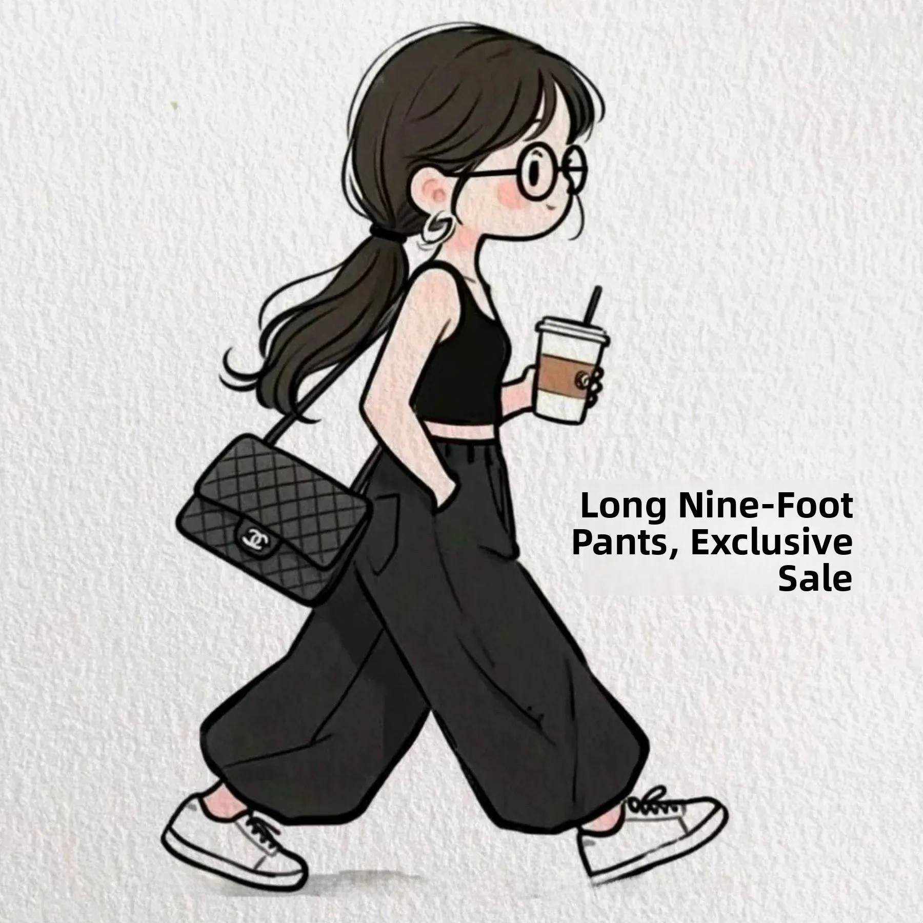

Clearance Sale Long Pants Nine-Tenths Cabbage Price Casual Straight Leg Mid-High Waist Cotton Ladies Fashion Spring Season