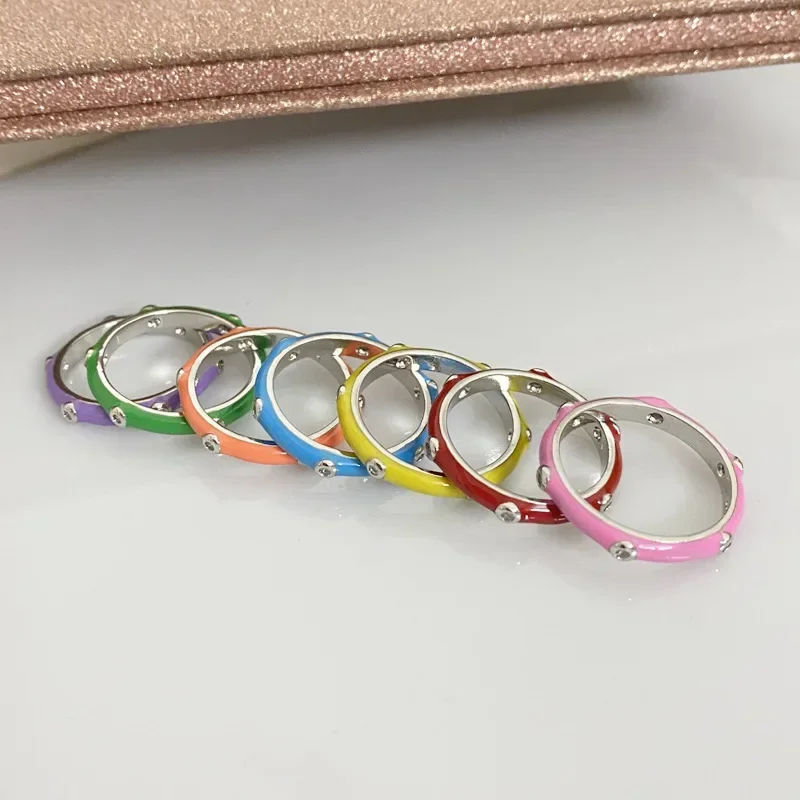 

MDL Муассанит стиль живопись масляный цирконий кольцо с бриллиантом 18 К настоящее золото кольцо в стиле хип-хоп во французском простом хипстерском стиле