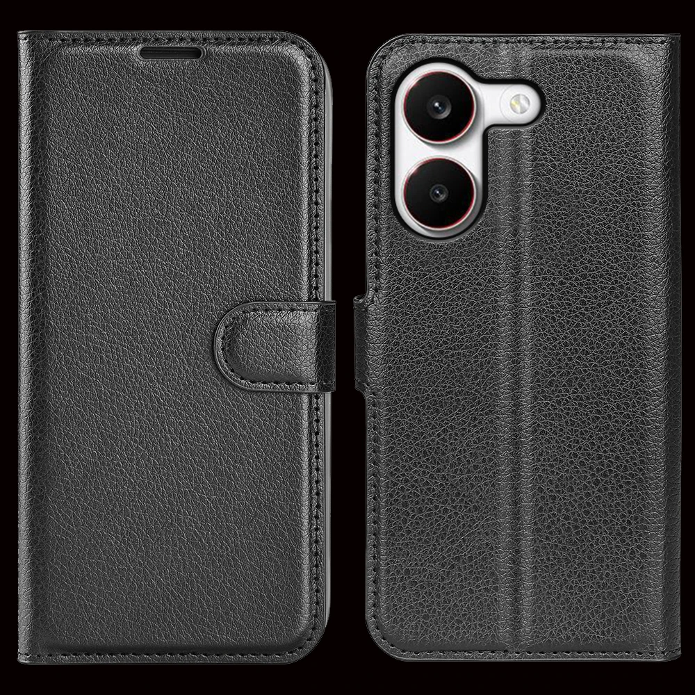 

Lychee Leather Flip Case For Xiaomi Poco X8 Pro Max F8 F7 F6 X5 X6 X7 Pro X3 NFC M7 4G Plus Pro M8 C85 C61 C65 Phone Case Cover