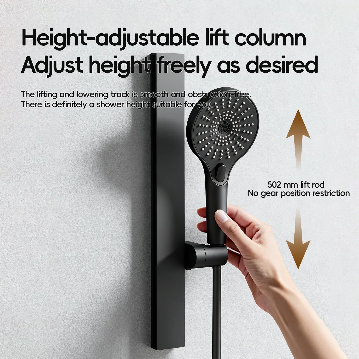 Stainless Steel Shower Set With Handheld Shower Wall Mounted Shower System Bathroom Set For Modern Home Use