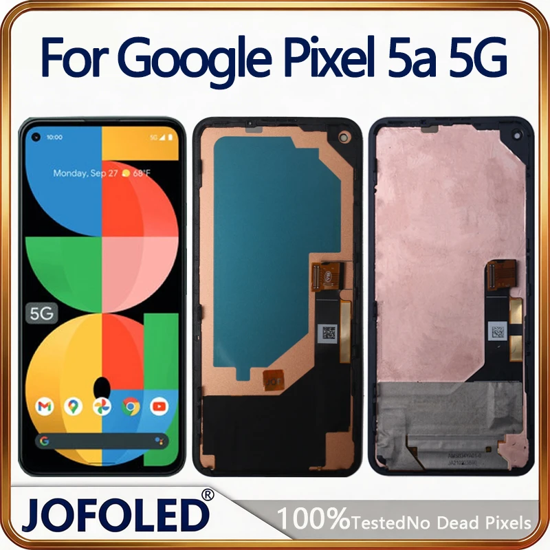 OEM OLED  For Pixel 5A Display Screen Assembly For Google Pixel 5A G1F8F  G4S1M LCD Display Touch Screen Replacement Parts