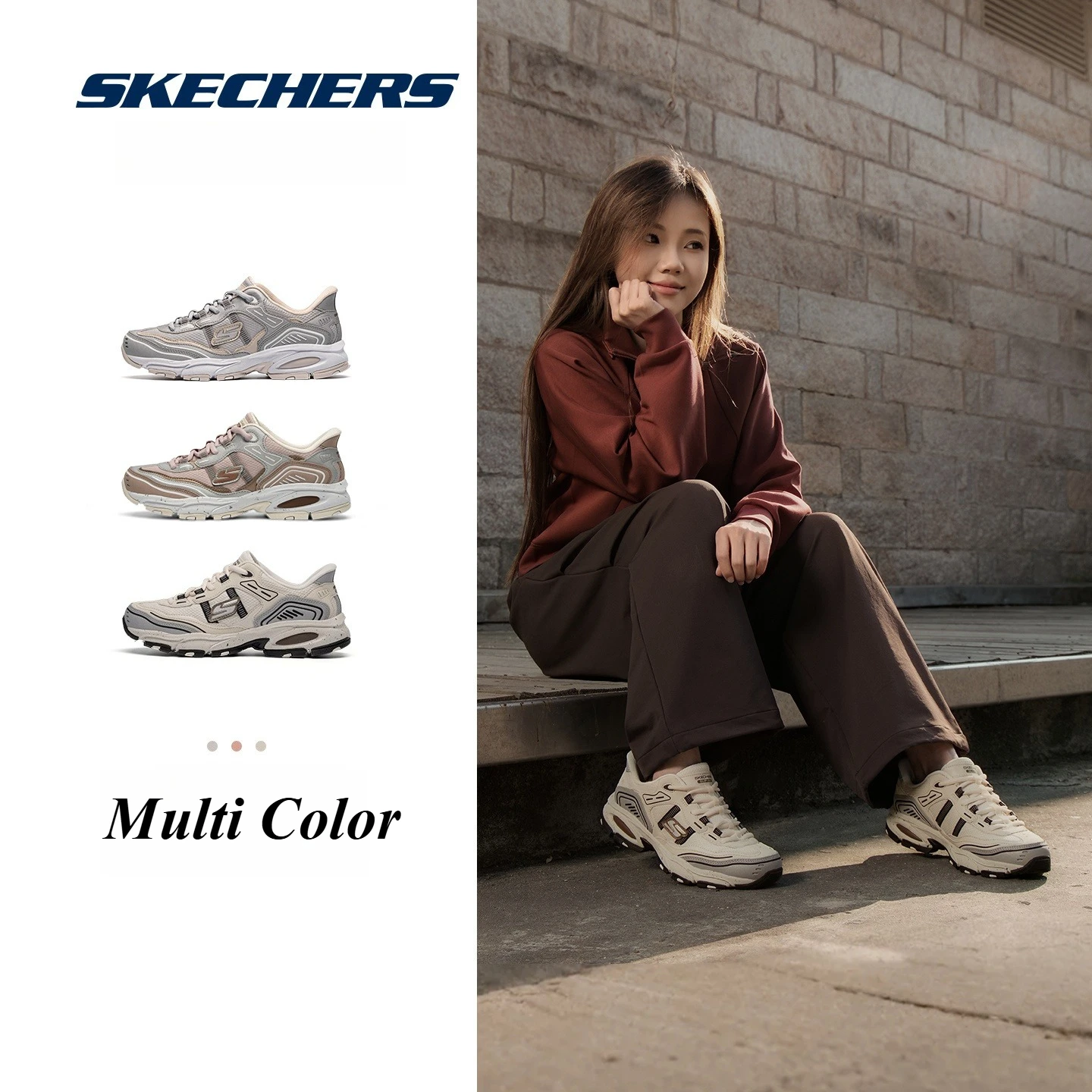 Skechers Scarpe Da Donna Sport All'aria Aperta Trekking Escursionismo Atletico Tennis Nuove Donne Antiscivolo Slip-Ins Sneakers Zapatillas Sketchers