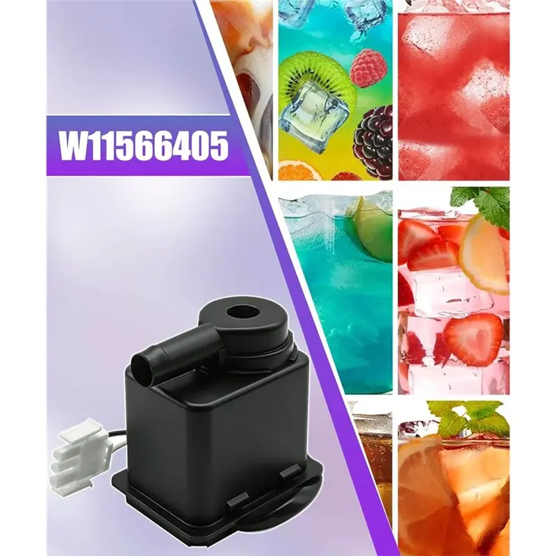 Ice Cube Maker Replacement Parts-W11566405 CKD566405X Recirculating Pump For Jenn Air, Kenmore, Maytag, Whirlpool Machines-A54Q