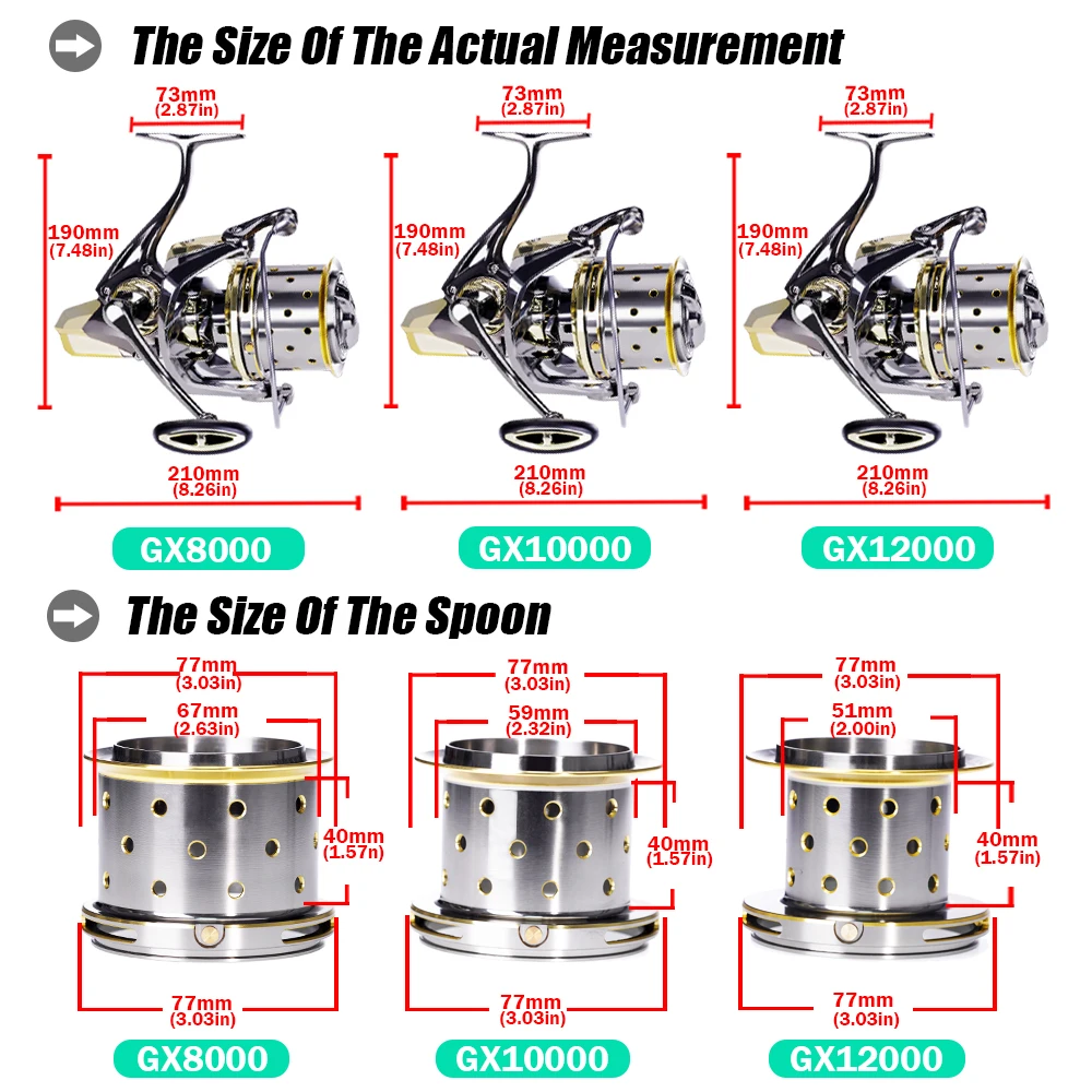 2024 Full Metal Fishing Reel Freshwater Spinning Coil Saltwater Carp 16+1BB Max Drag 25kg Peche De La Carpe Moulinet Peche