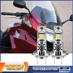 1/2Pcs 12V Motorcycle 60W White 12000lm H7 LED Headlight Bulbs 6000k CANbus For Honda NT700V/NT700VA ABS 2010-2011 Accessories