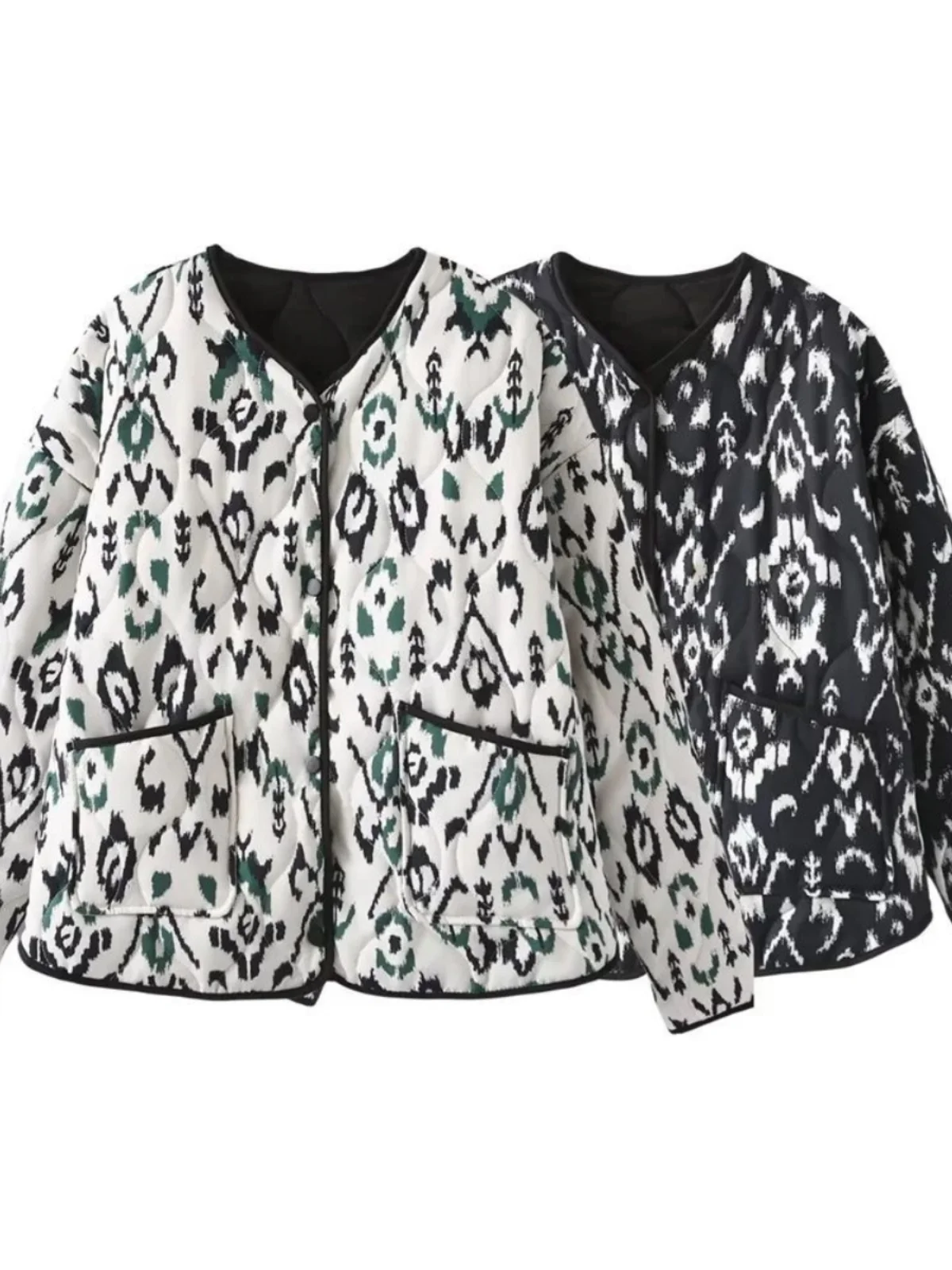 

Женское осенне-зимнее пальто с принтом, повседневное, свободного кроя, с длинными рукавами, на молнии, с цветными блоками, модная верхняя одежда