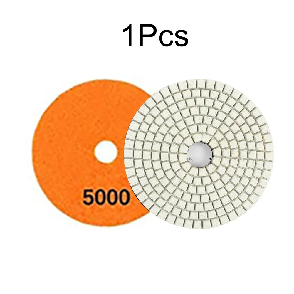 4 Inches Diamond Polishing Pads Wet/Dry Granite Concrete Marble Glass Stone Sanding 30 Grits-10000 Grits Random Color