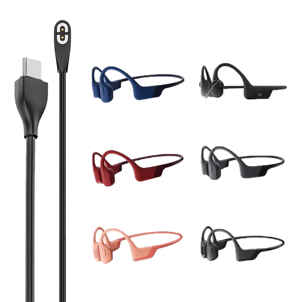 Magnetic Charger Cord USB /Type-C Replacement Charging Cable for Aftershokz Headphones for Shokz OpenRun/OpenRun Mini/OpenComm