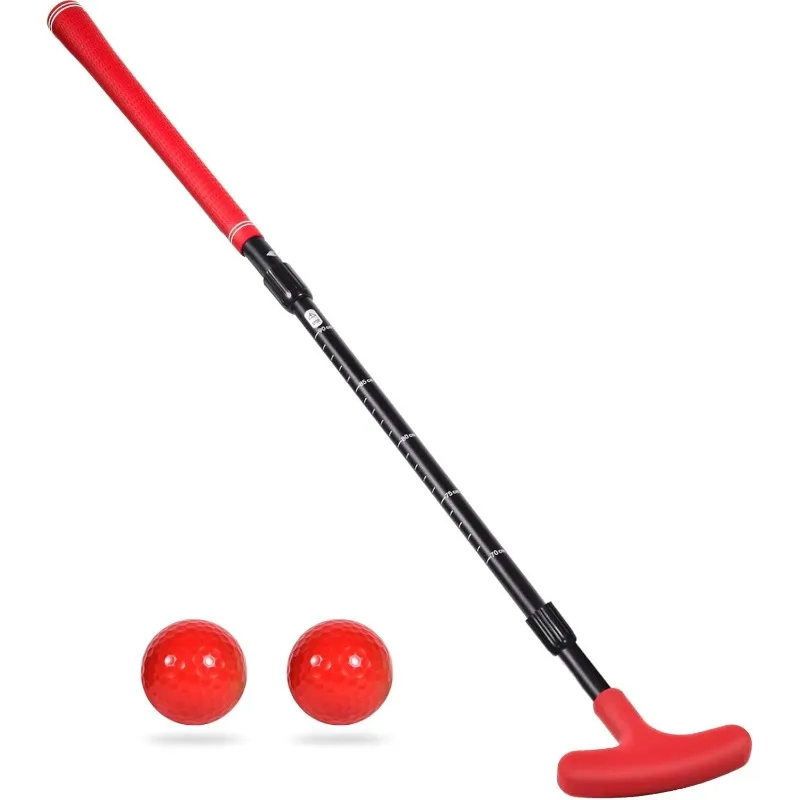 

Men's and women's two-way mini length adjustable golf clubs fit right and left hands