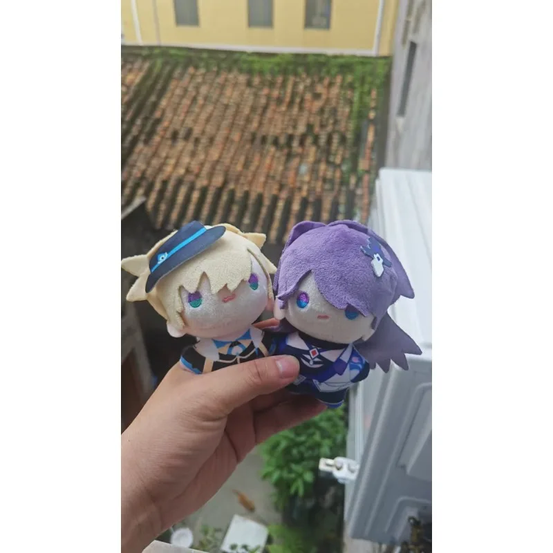 4개/세트 애니메이션 혼카이: 스타 레일 라이덴 보센모리 메이 Dr. 비율 Aventurine Kakavasha 10CM 봉제 인형 펜던트 키체인 플러시