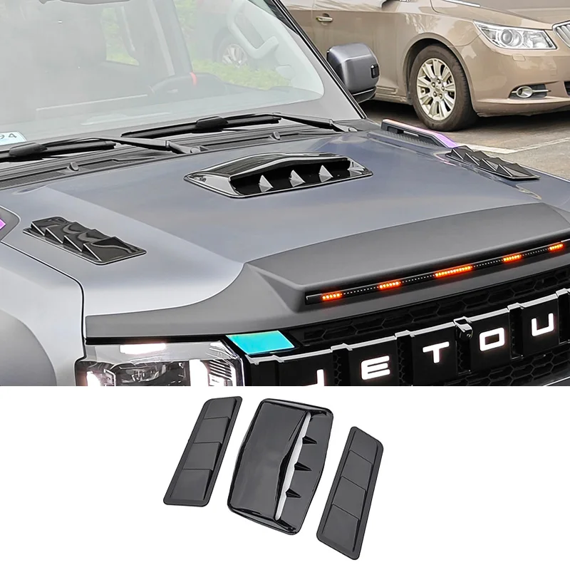 Chery Jetour Traveller T2 Decorative Sticker For The Hood Air Inlet Decoration Engine Hood False Air vent