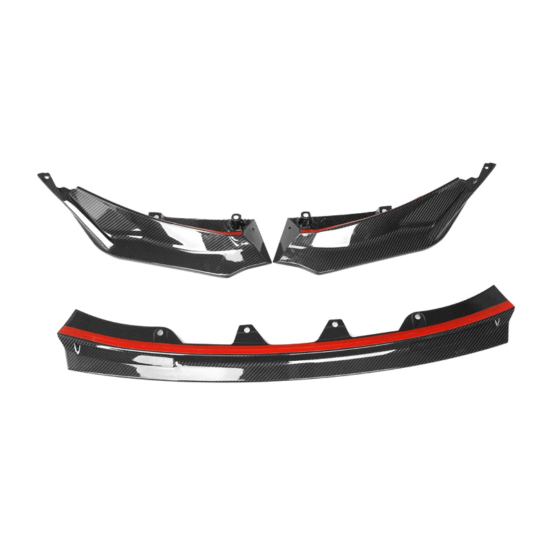 

STLFNew V Style Pure Carbon Fiber Front Bumper Spoiler Lip for BMWs M3 M4 G80 G82 G83 2021+ Front Lip