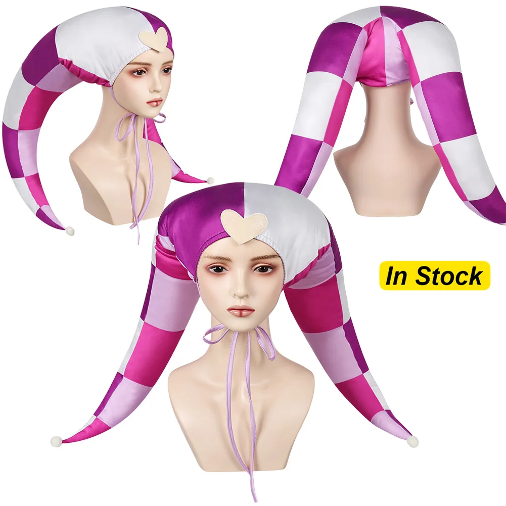 

Fancy Dress Fizzarolli Hat Headwear For Women Cartoon Helluva Cosplay Boss Costume Accessories Adult Woman Fantasia Party Props