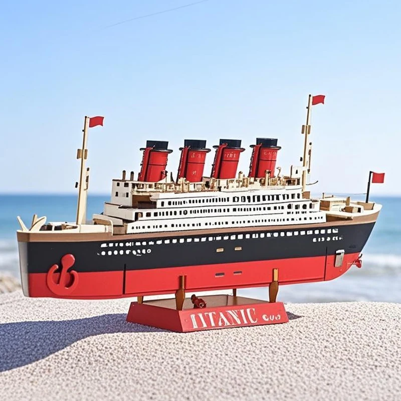 Destroyer 3D Wooden Puzzle Wood Sailing Ship Military Model Sailboat Kits Dragon Boat DIY Assembly Jigsaw Toys For Children Kids