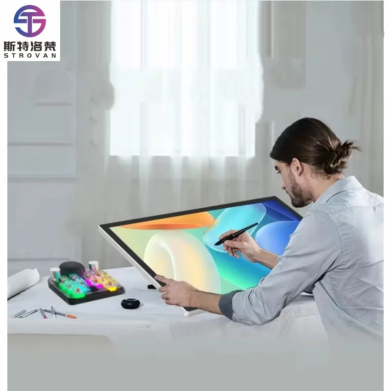 

21.5 Inch IPS LCD Full HD 8192 Pressure Levels USB-C Interactive Pen Touch Display Digital Graphic Drawing Tablet