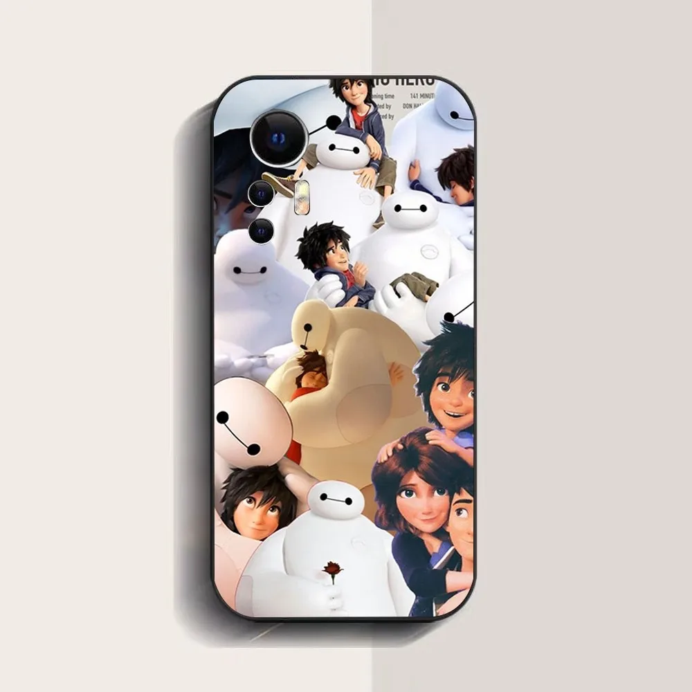 Big Hero 6 Baymax Phone Case For Xiaomi 11 Redmi Note 11 5G 8T 9A 9 10T Note8Pro Note9 12SUltra Black Case