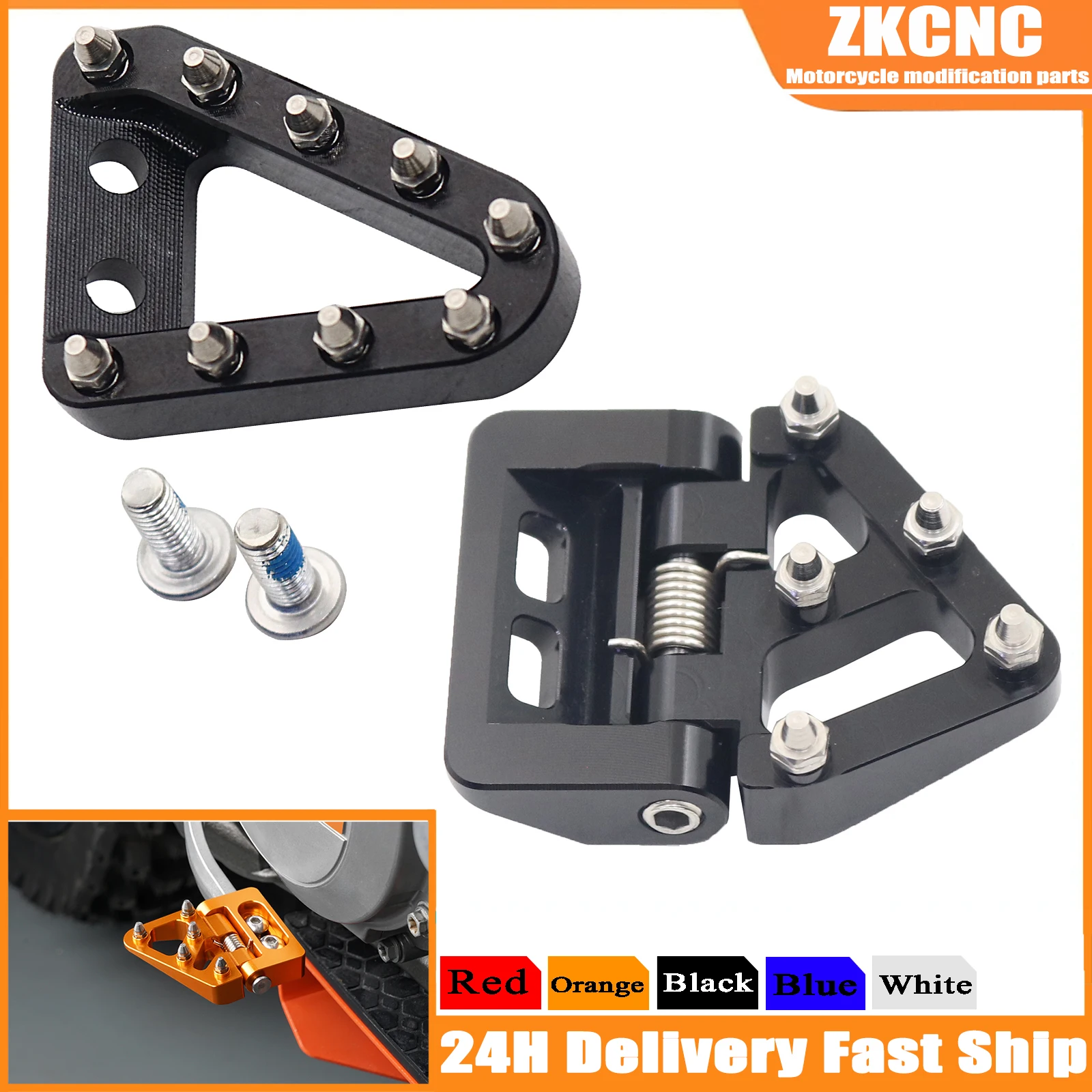 Rear Folding Brake Pedal Step Tip Plate For KTM 690 Enduro R 690 SMC R 390 790 890 1090 Adventure R 1290 Super Adventure/R/S/T